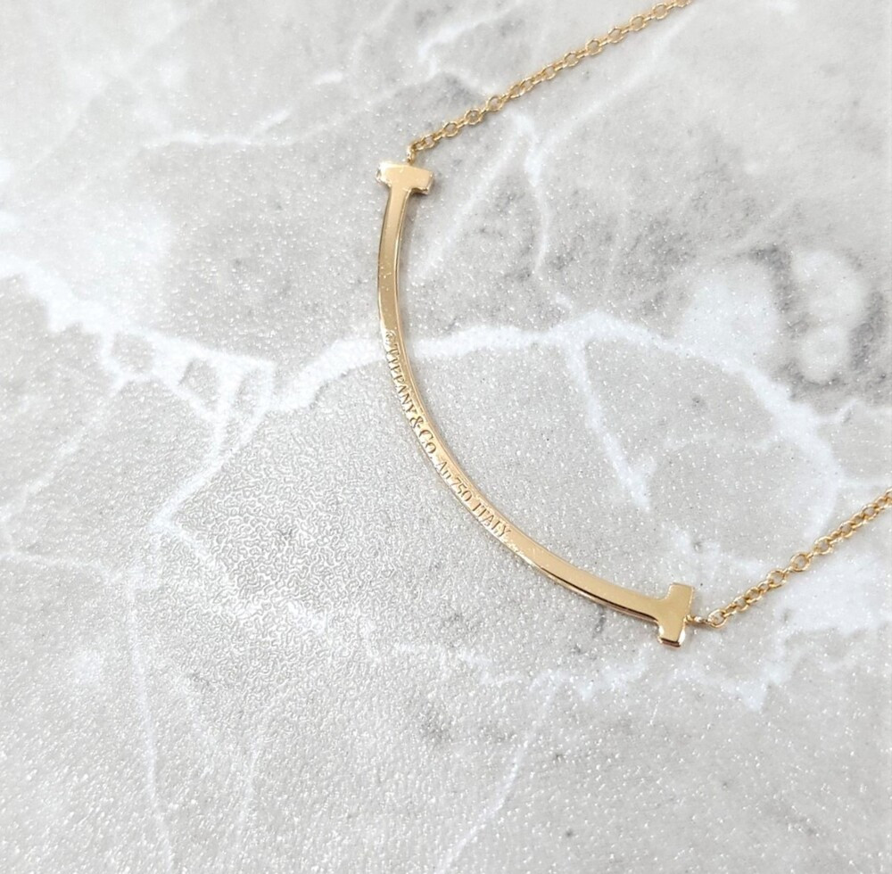 [럭스유] 티파니앤코 다이아 T 스마일 스몰 펜던트 목걸이 34684421