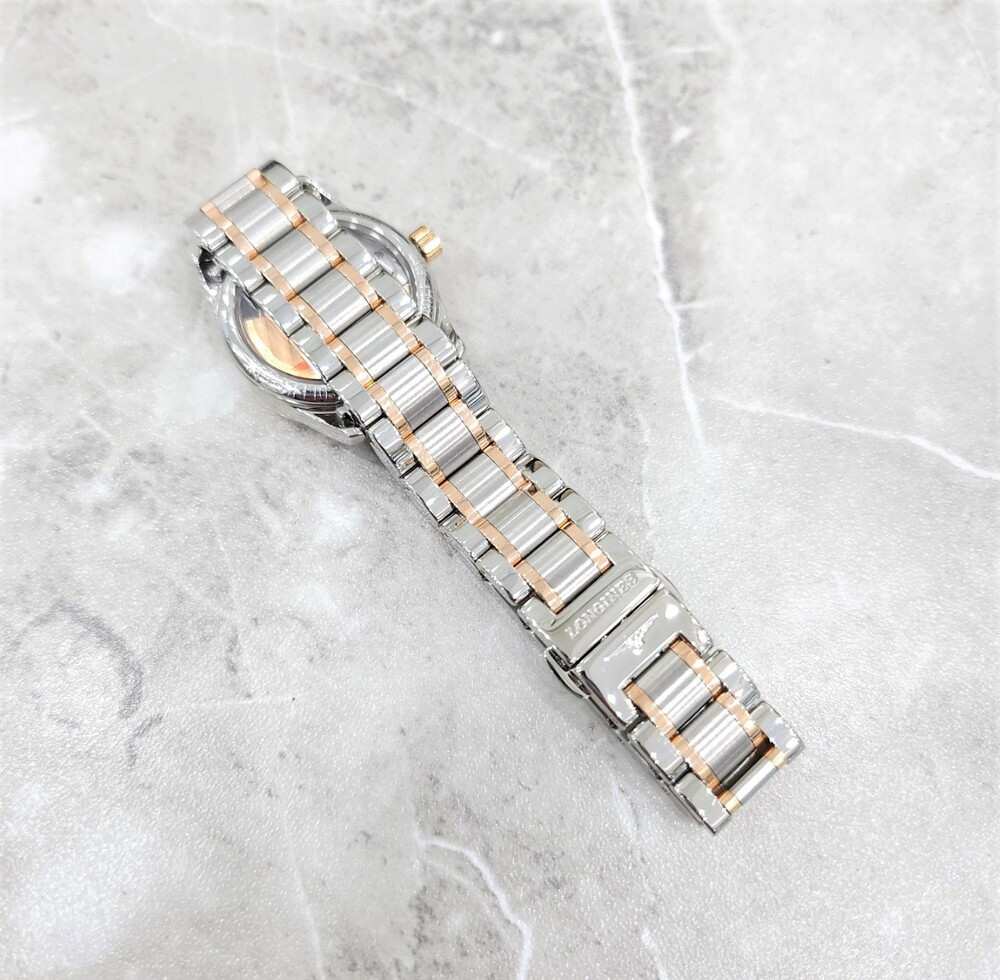 [럭스유] 론진 다이아 마스터컬렉션 오토매틱 시계 핑크골드 콤비 25.5mm