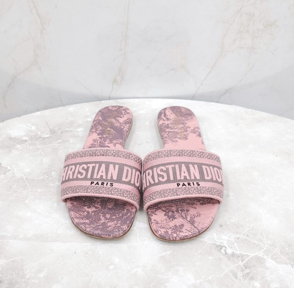 [럭스유] 38 / 디올 트왈드주이 디웨이 뮬 슬리퍼 KCQ209TJE