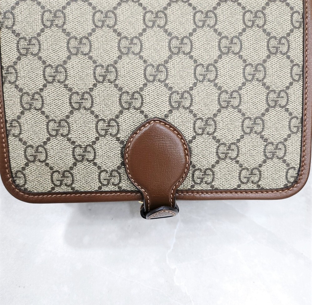 [럭스유] 구찌 GG 수프림 캔버스 인터로킹 숄더백 671620