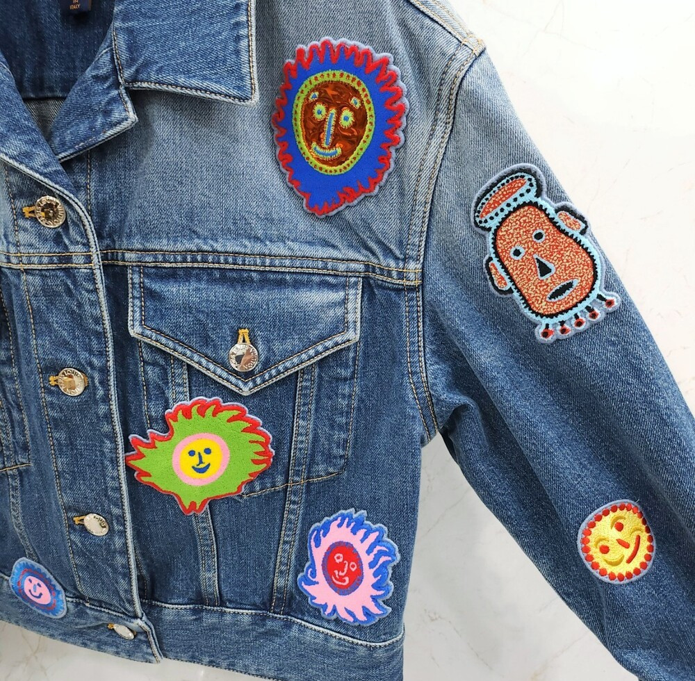 [럭스유] 38 / 루이비통 X 쿠사마야요이 한정판 멀티패치 데님 자켓