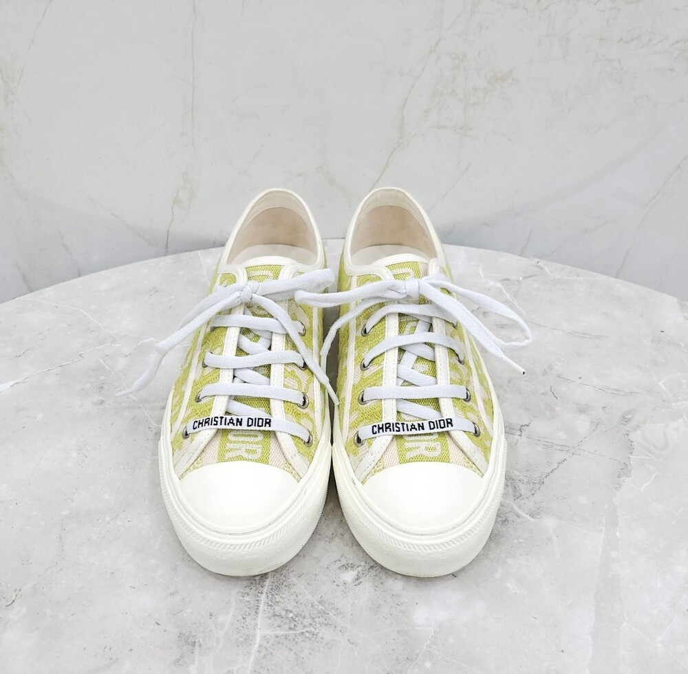 [럭스유] 38 / 디올 그린 워크앤디올 오블리크 스니커즈