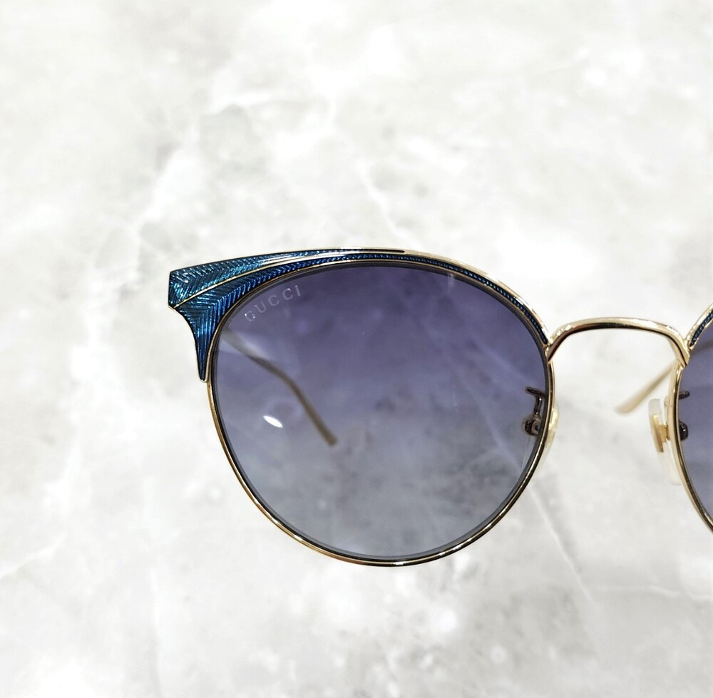 [럭스유] 구찌 GG 로고 금테 선글라스 GG0402SK