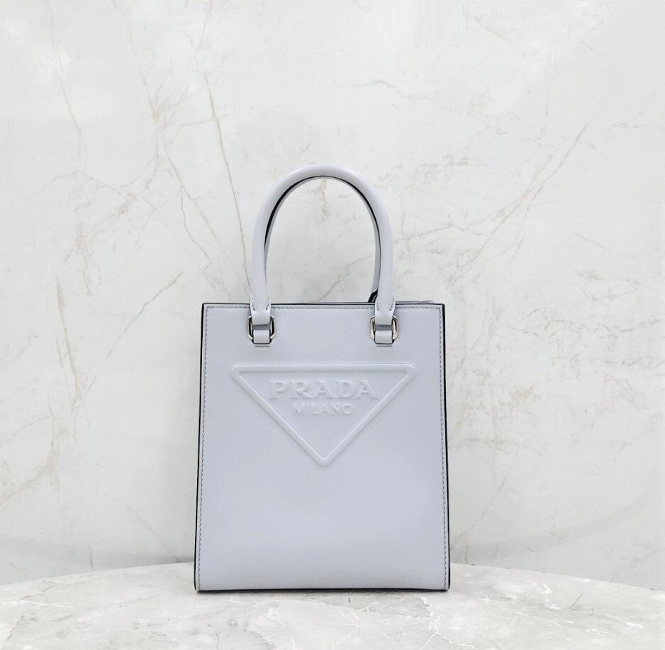 [럭스유] 프라다 삼각로고 레더 토트 숄더백 1BA333