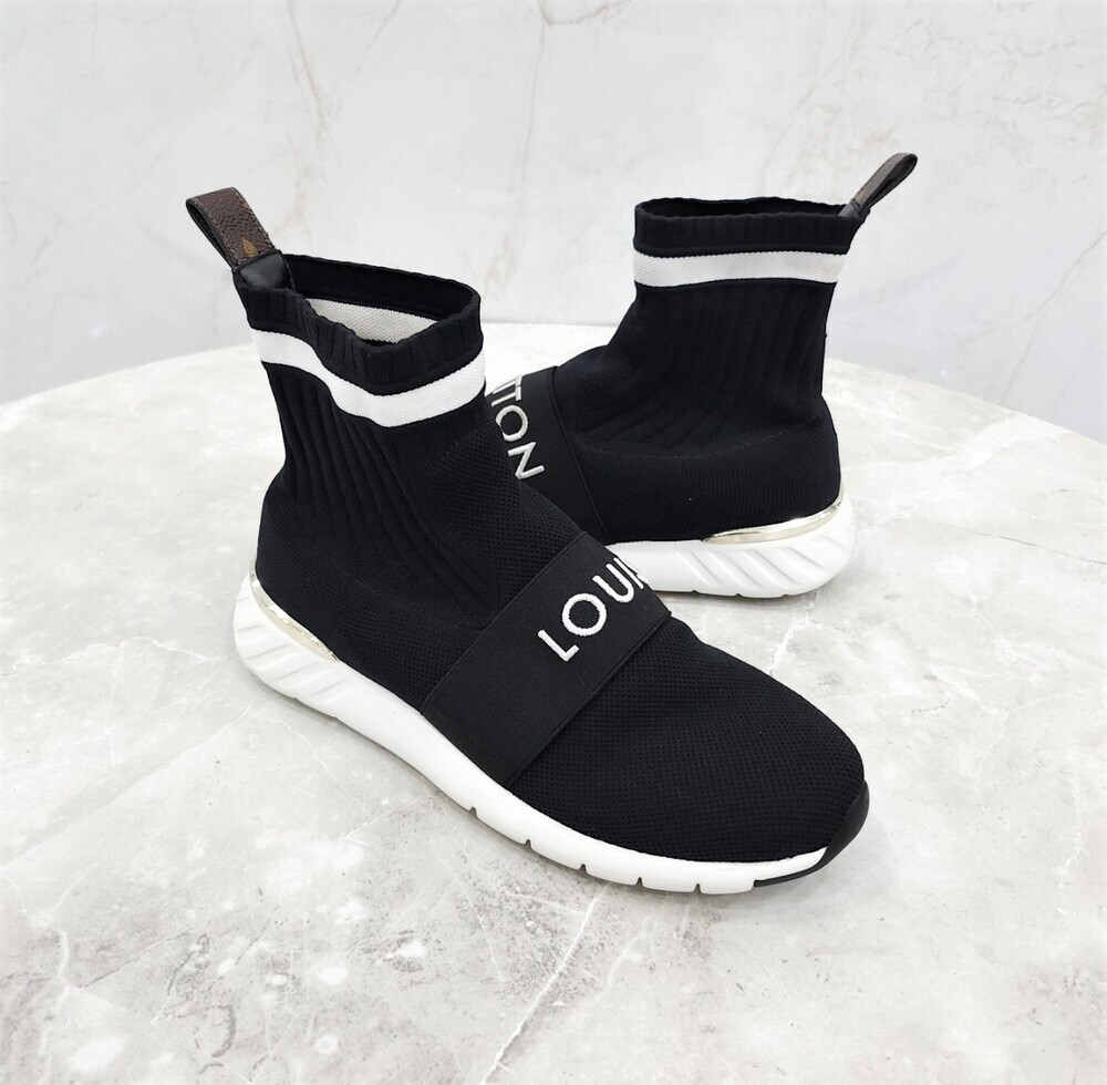 [럭스유] 35.5 / 루이비통 블랙 밴딩 애프터게임 스니커즈