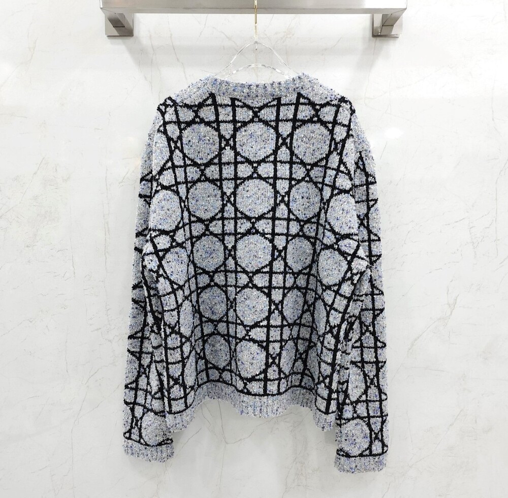 [럭스유] XXL / 디올 까나쥬 자카드 캐시미어 스웨터