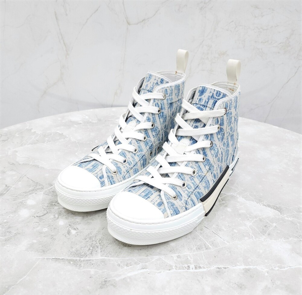 [럭스유] 38 / 디올 데님 오블리크 B23 하이탑 스니커즈