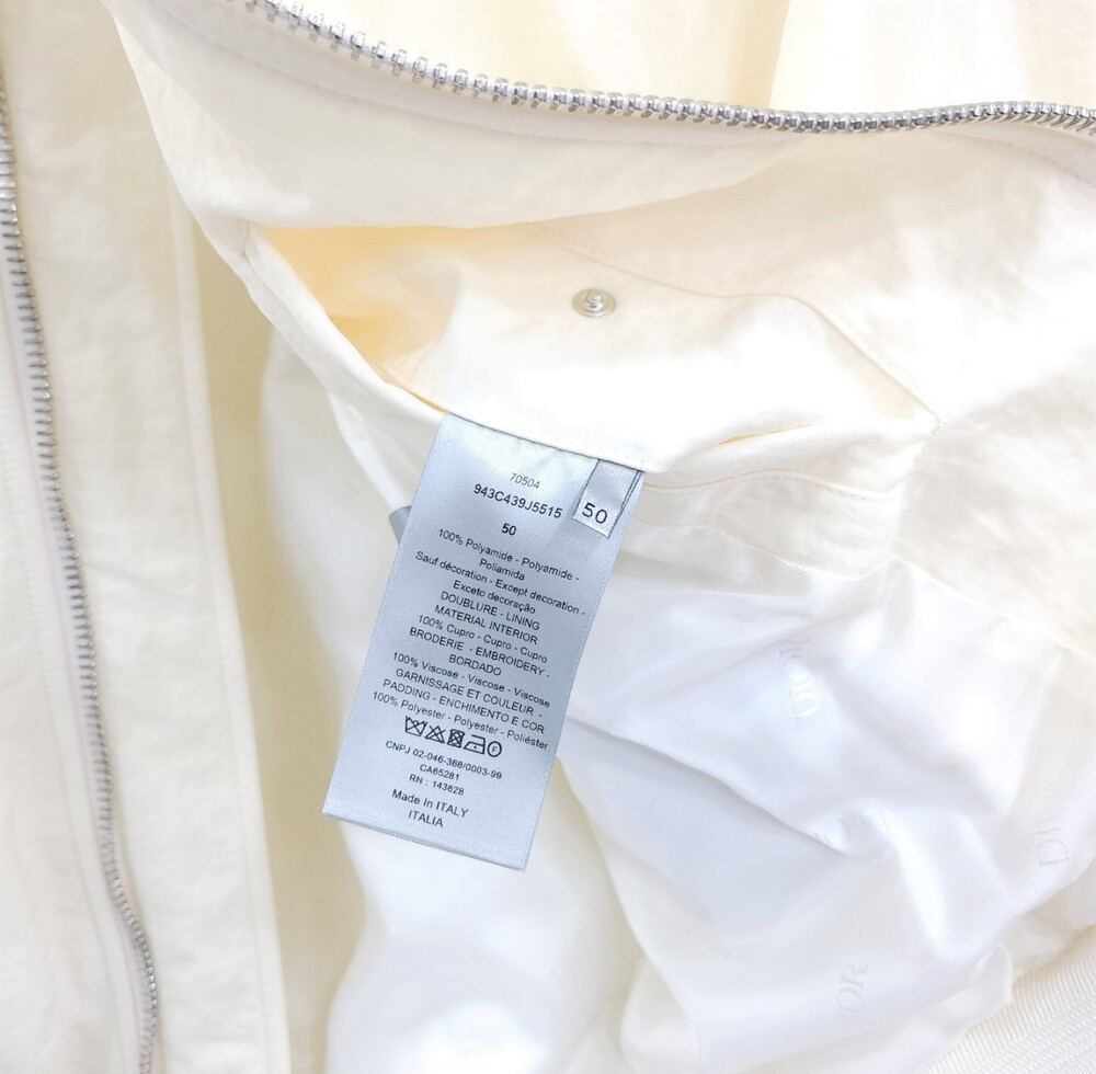 [럭스유] 50 / 디올 X 캑터스 잭 자수 로고 봄버 자켓