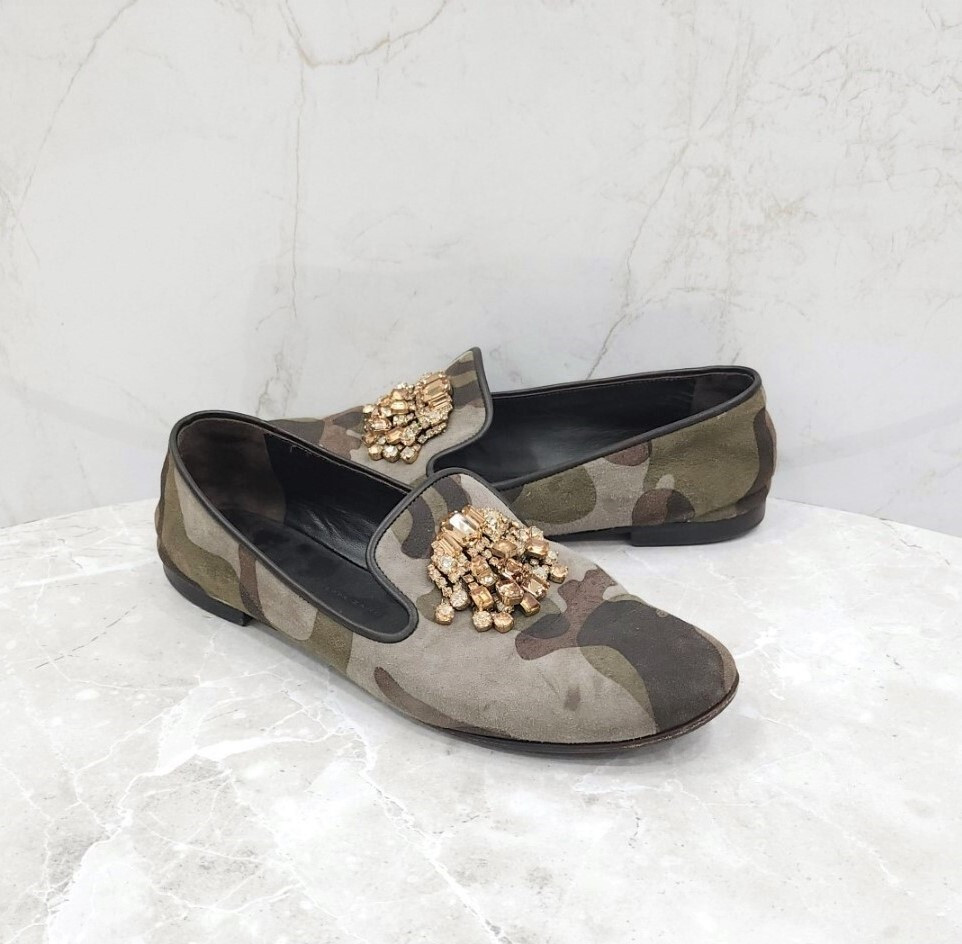 [럭스유] 37 / 쥬세페자노티 카모 큐빅 플랫 로퍼