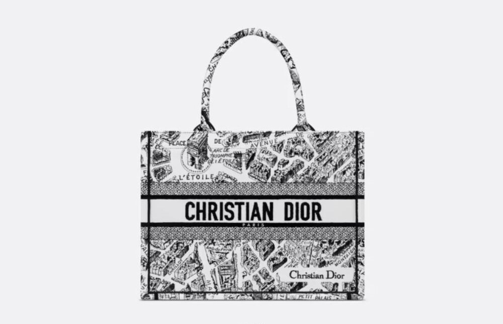 [럭스유] 디올 북토트 미디엄 플랑 드 파리 M1296ZOMP