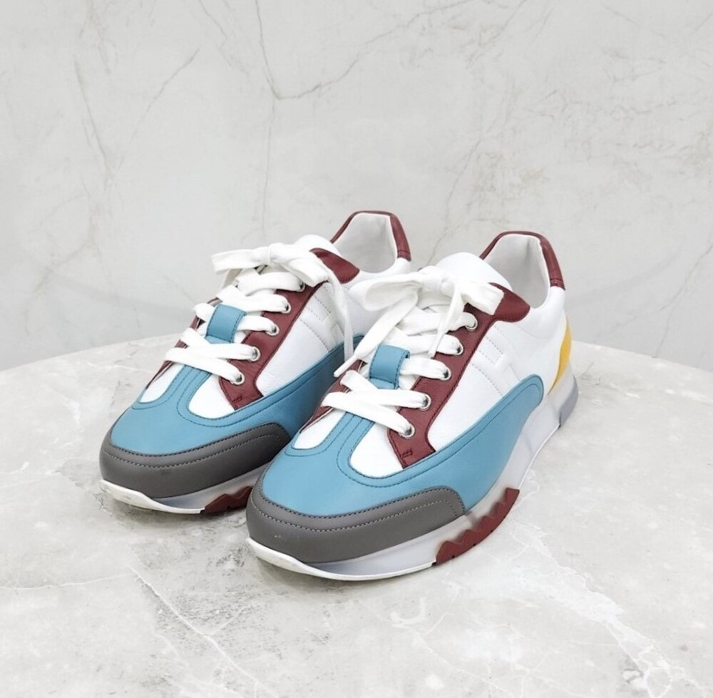 [럭스유] 44 / 에르메스 트레일 스니커즈 멀티컬러 블루 H242848ZH6H