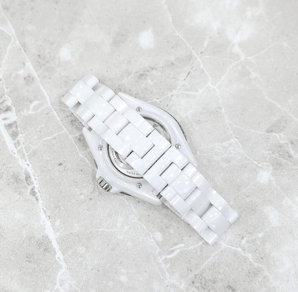[럭스유] (새상품) 샤넬 J12 다이아몬드 세라믹 칼리버 시계 38mm H5705
