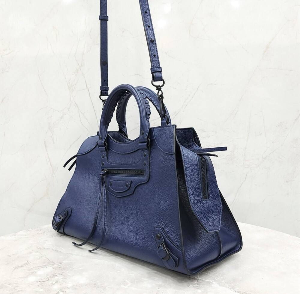 [럭스유] 발렌시아가 네오 클래식 레더 시티 숄더백 654907