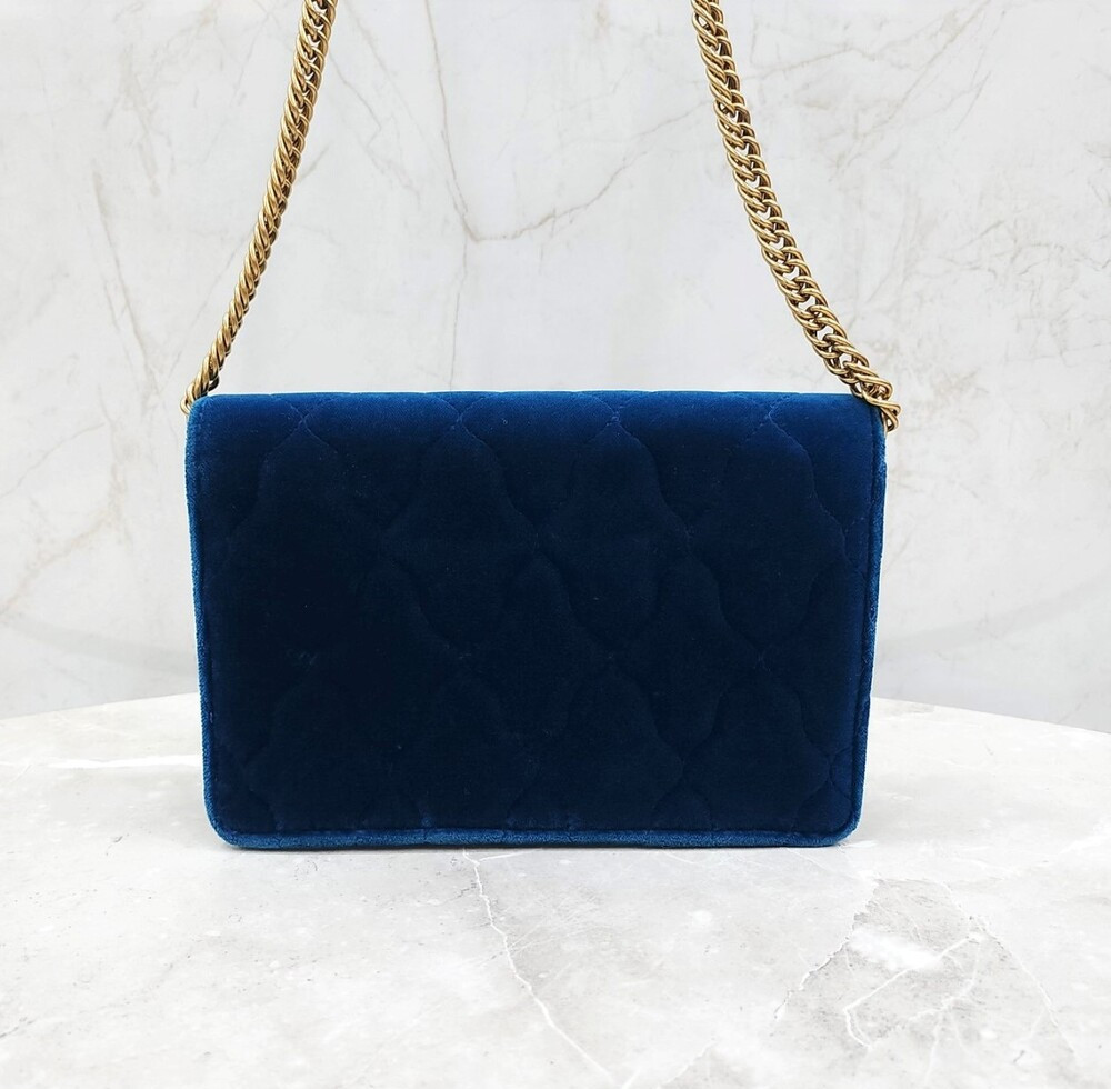 [럭스유] 발렌시아가 BB 월렛 체인 벨벳 숄더 크로스백