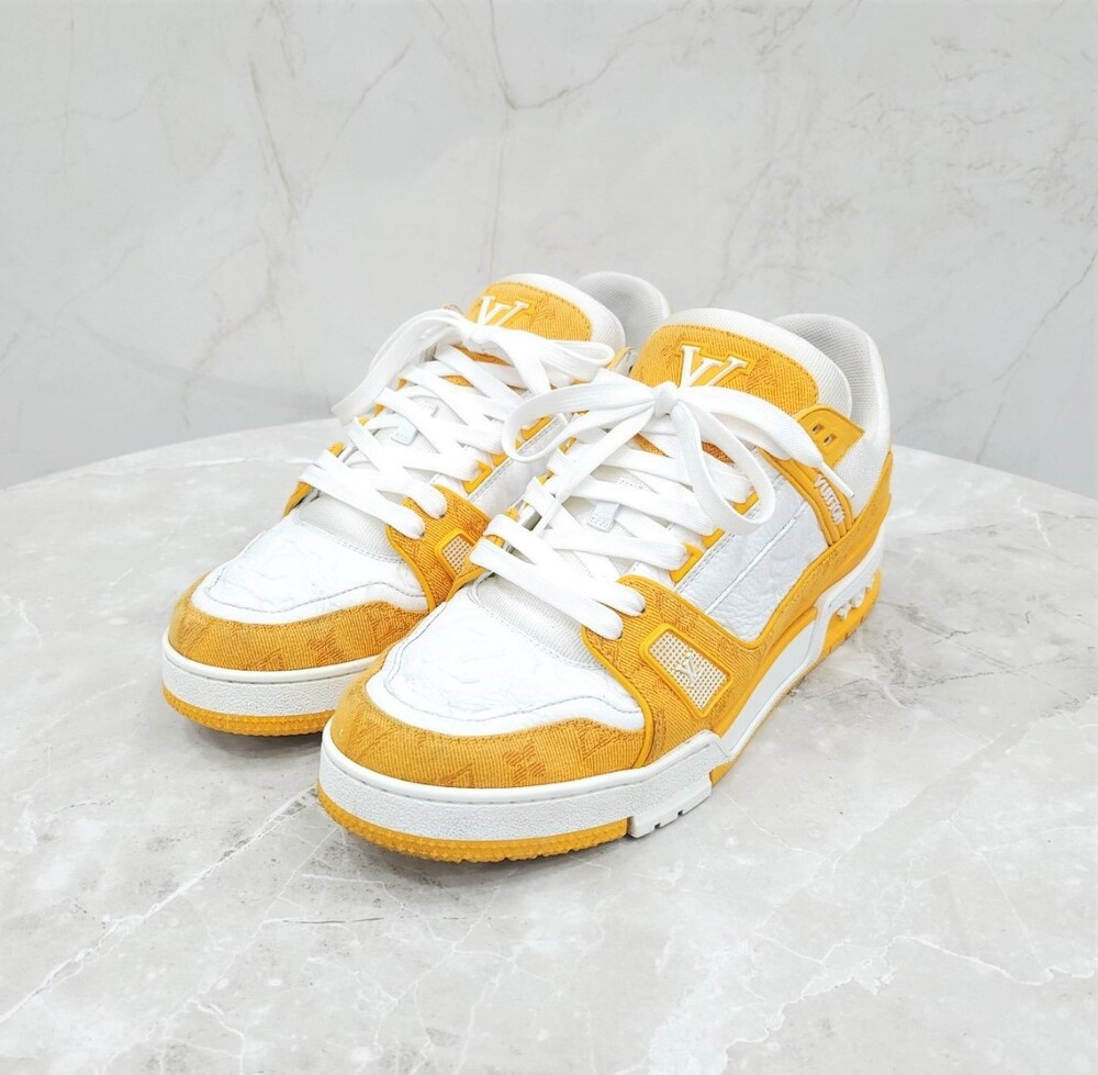 [럭스유] 9 / 루이비통 LV 트레이너 스니커즈 옐로우
