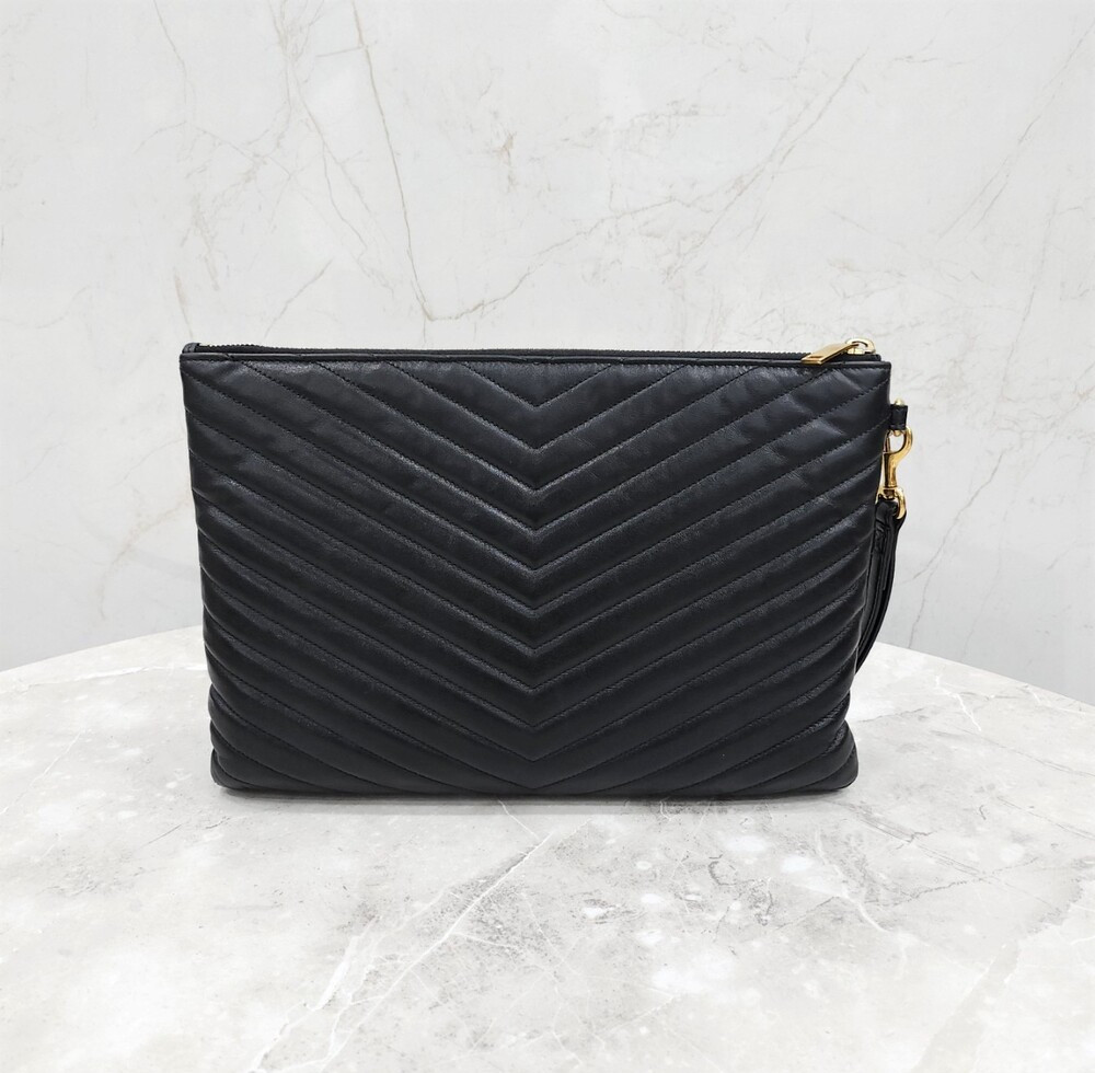 [럭스유] 생로랑 마틀라세 레더 스트랩 클러치