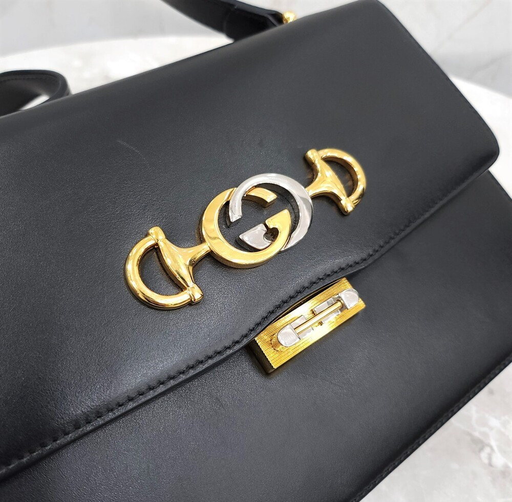 [럭스유] 구찌 메탈 로고 주미 숄더백 스몰