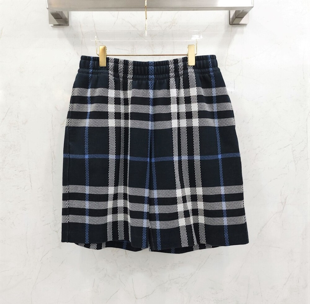 [럭스유] (새상품) L / 버버리 체크 코튼 자카드 숏 팬츠