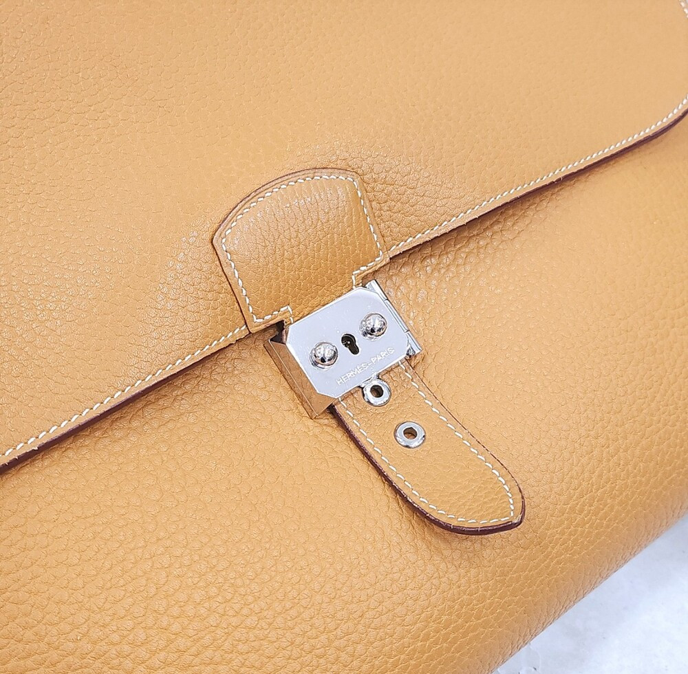 [럭스유] 에르메스 삭아데페슈40 브리프케이스 쎄서미 금장