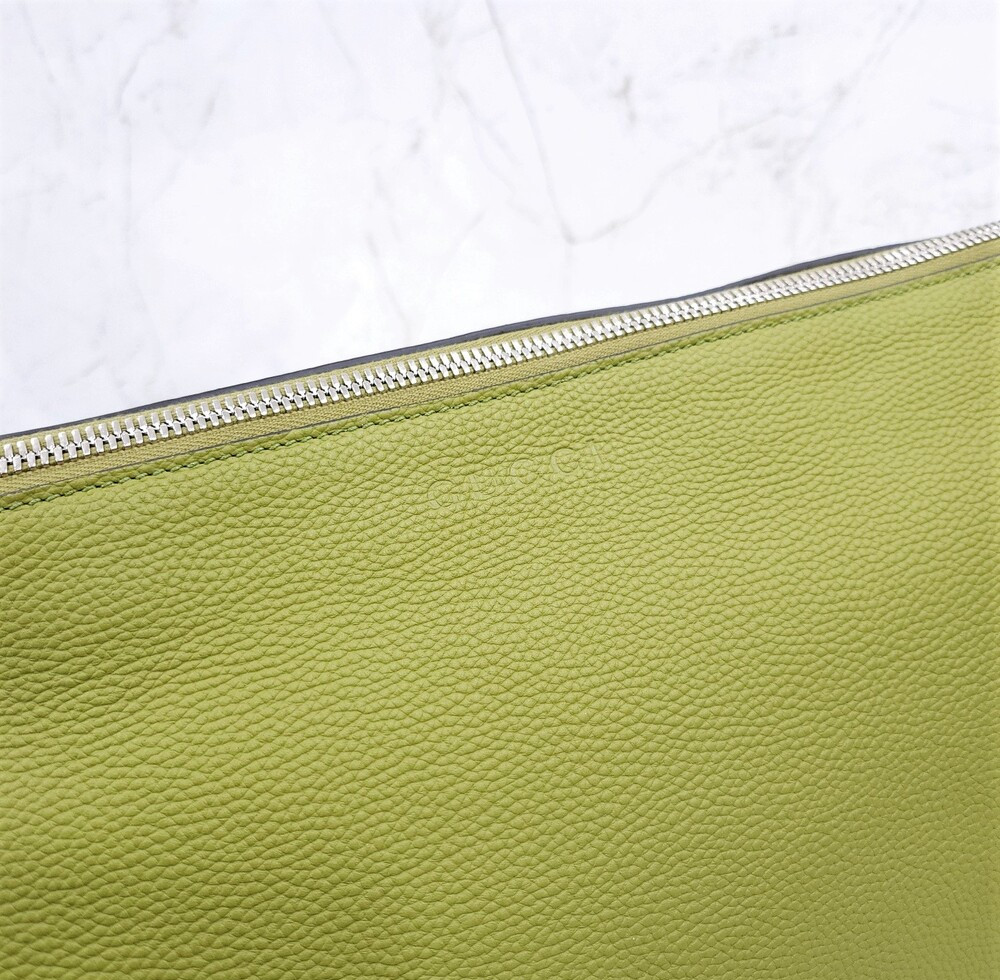 [럭스유] (새상품) 구찌 B 라지 숄더백 올리브그린 800194