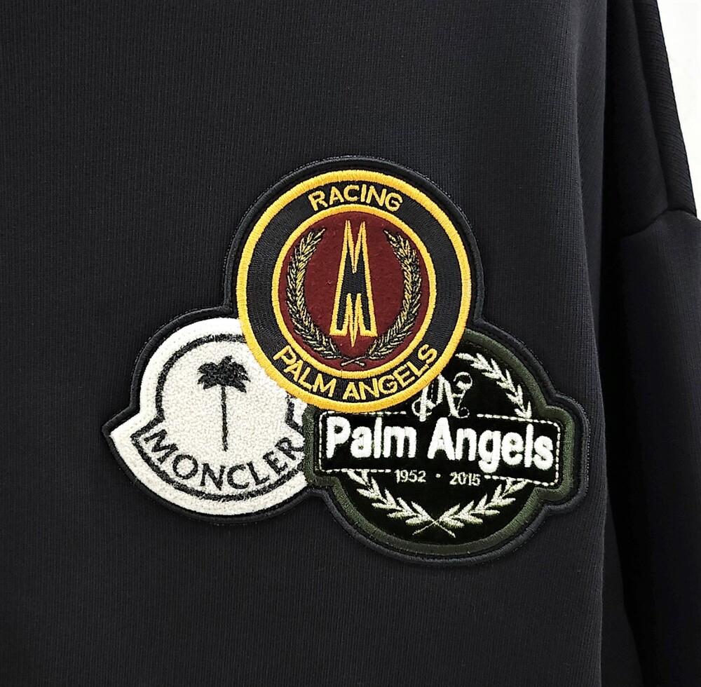 [럭스유] S / 몽클레어 엔젤스 로고 패치 지니어스 니트 맨투맨