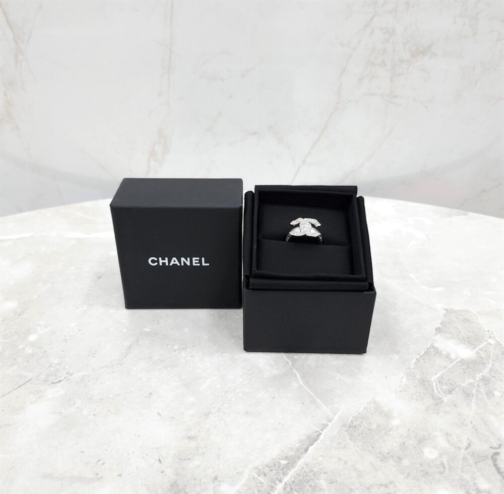 [럭스유] 샤넬 CC로고 크리스탈 반지 국내11호