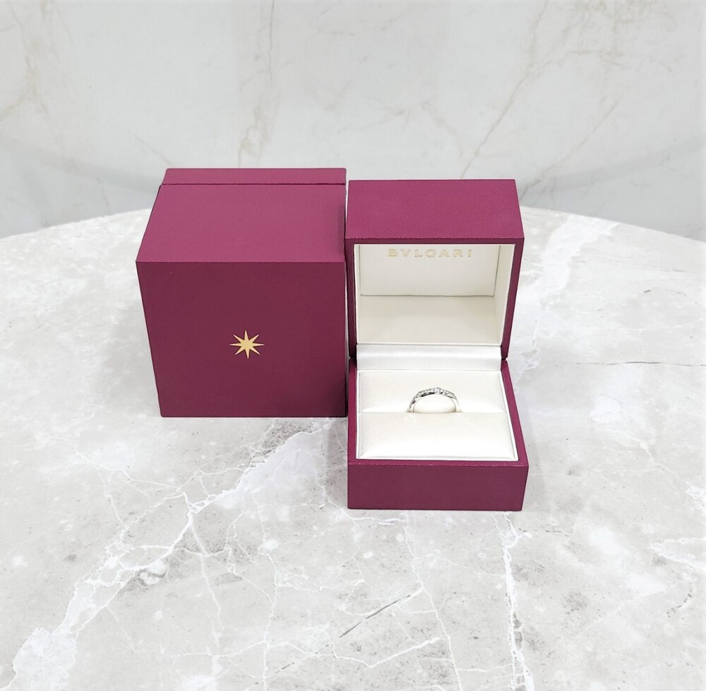 [럭스유] 불가리 다이아 풀파베 인피니토 웨딩밴드 링 54호