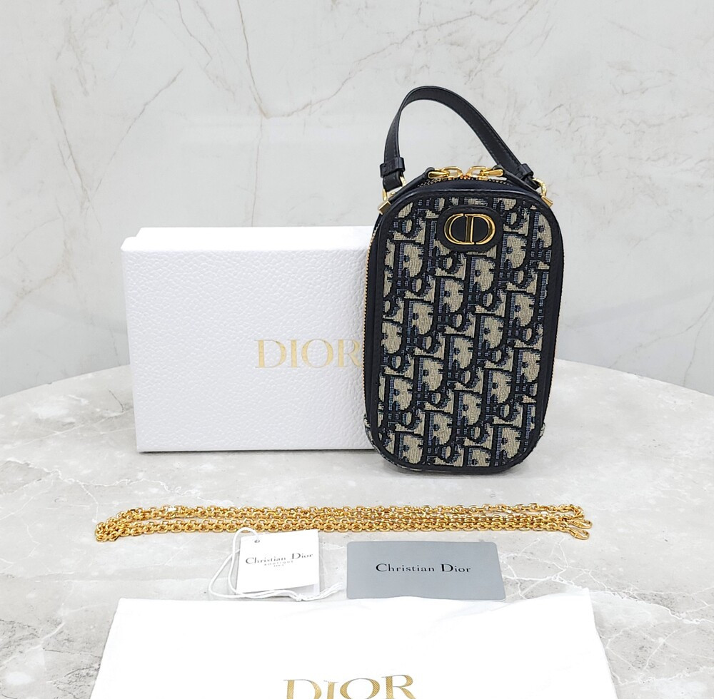 [럭스유] 디올 오블리크 몽테인 30 자카드 폰홀더 백 S2114UTZQ_M928