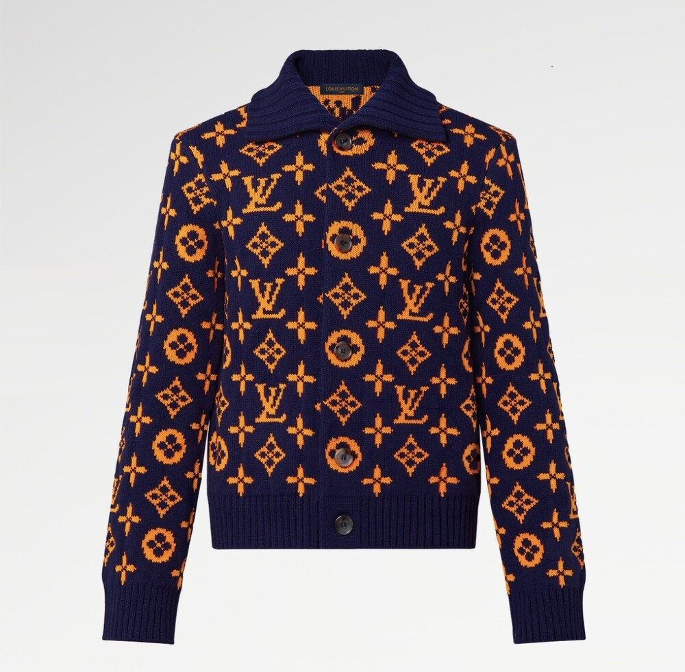 [럭스유] XXL / 루이비통 모노그램 시그니처 자카드 가디건 1AAU8U