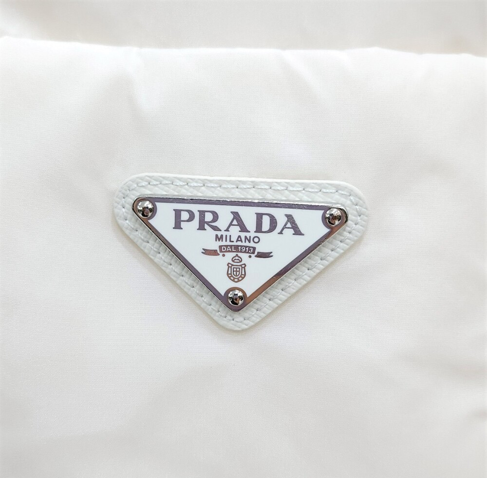 [럭스유] 36 / 프라다 여성 리나일론 삼각로고 셔츠 패딩 자켓 291968