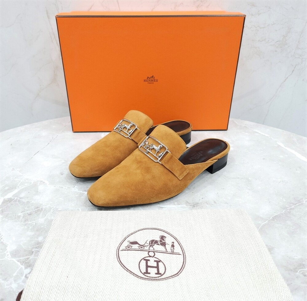 [럭스유] 35.5 / 에르메스 뱅센느 스웨이드 뮬