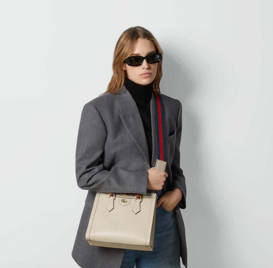 [럭스유] (새상품) 구찌 다이애나 뱀부 탑핸들 토트백 미디엄 702721