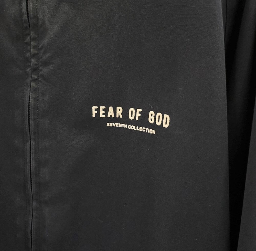 [럭스유] XL / 피어오브갓 블랙 워싱 수베니어 집업 자켓