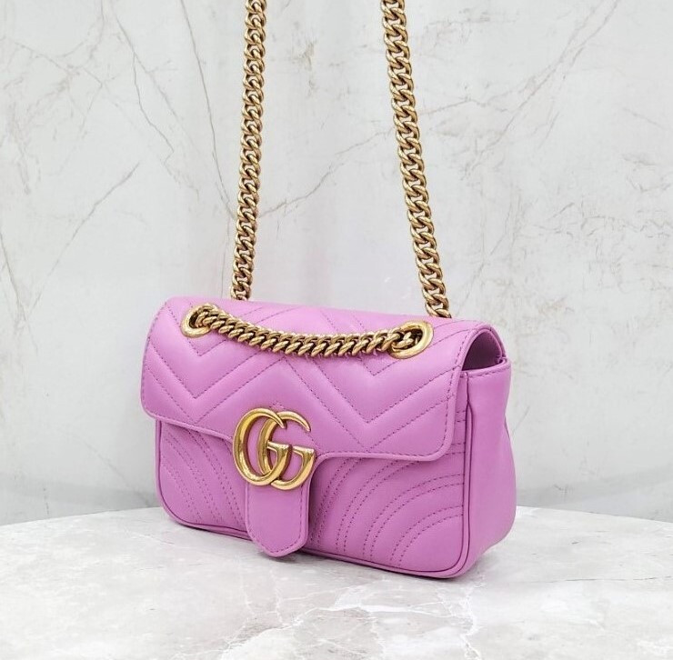 [럭스유] 구찌 GG 마몽 마틀라세 체인 숄더백 446744