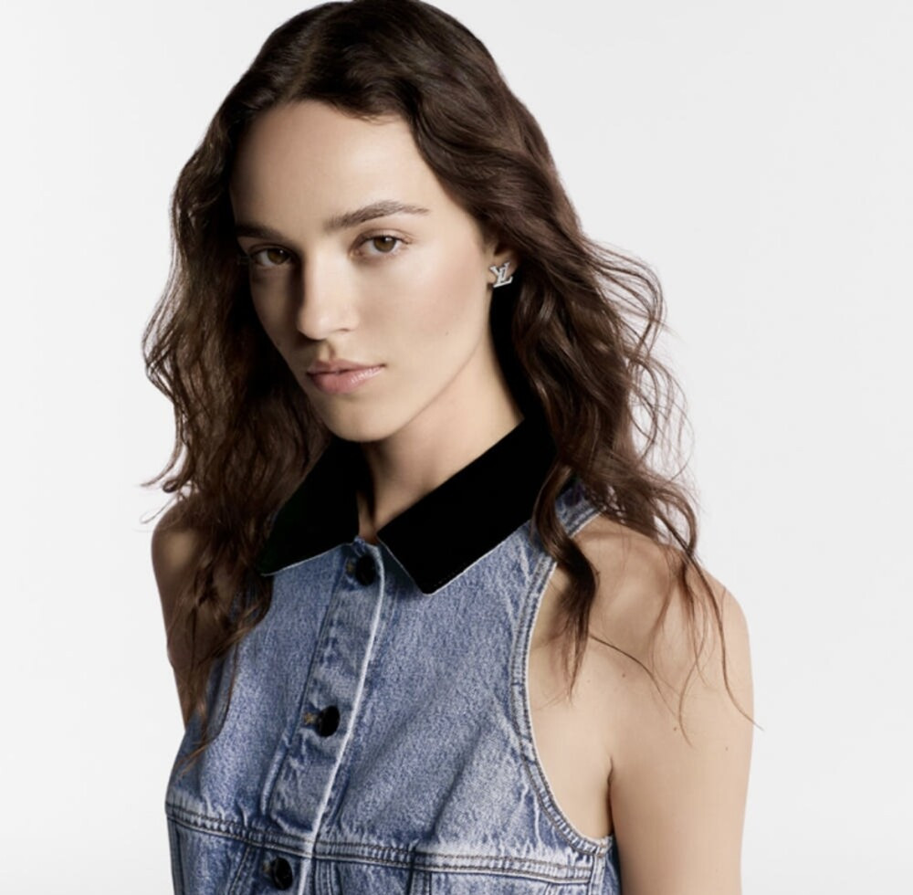 [럭스유] (새상품) 루이비통 LV 아이코닉 큐빅 귀걸이 M00608