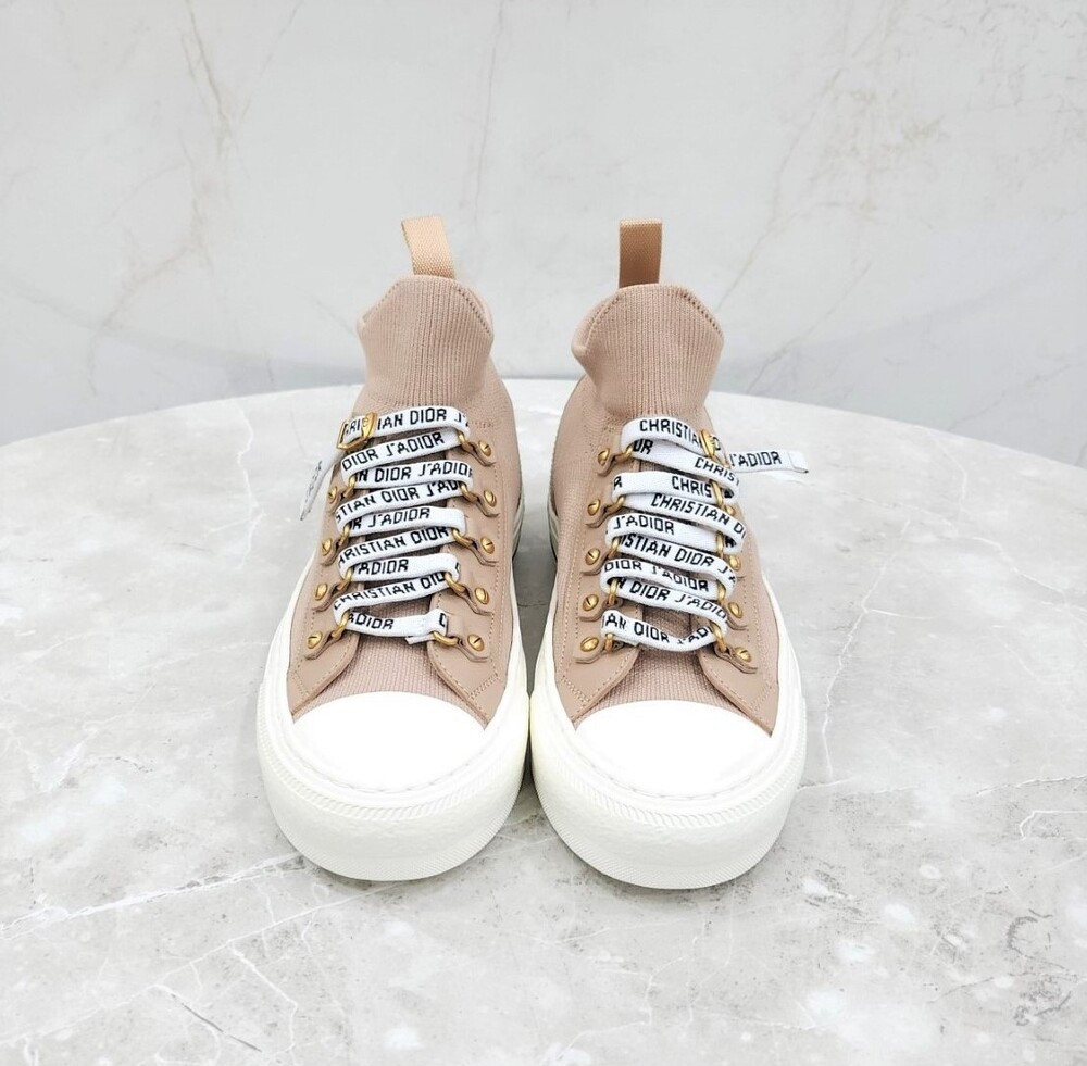 [럭스유] (새상품) 34.5 / 디올 워크앤디올 니트 하이탑 스니커즈