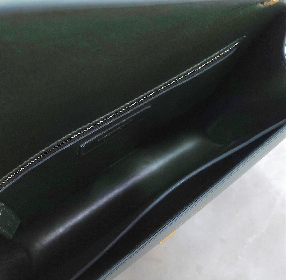 [럭스유] 생로랑 까레 샤첼백 그린 633241