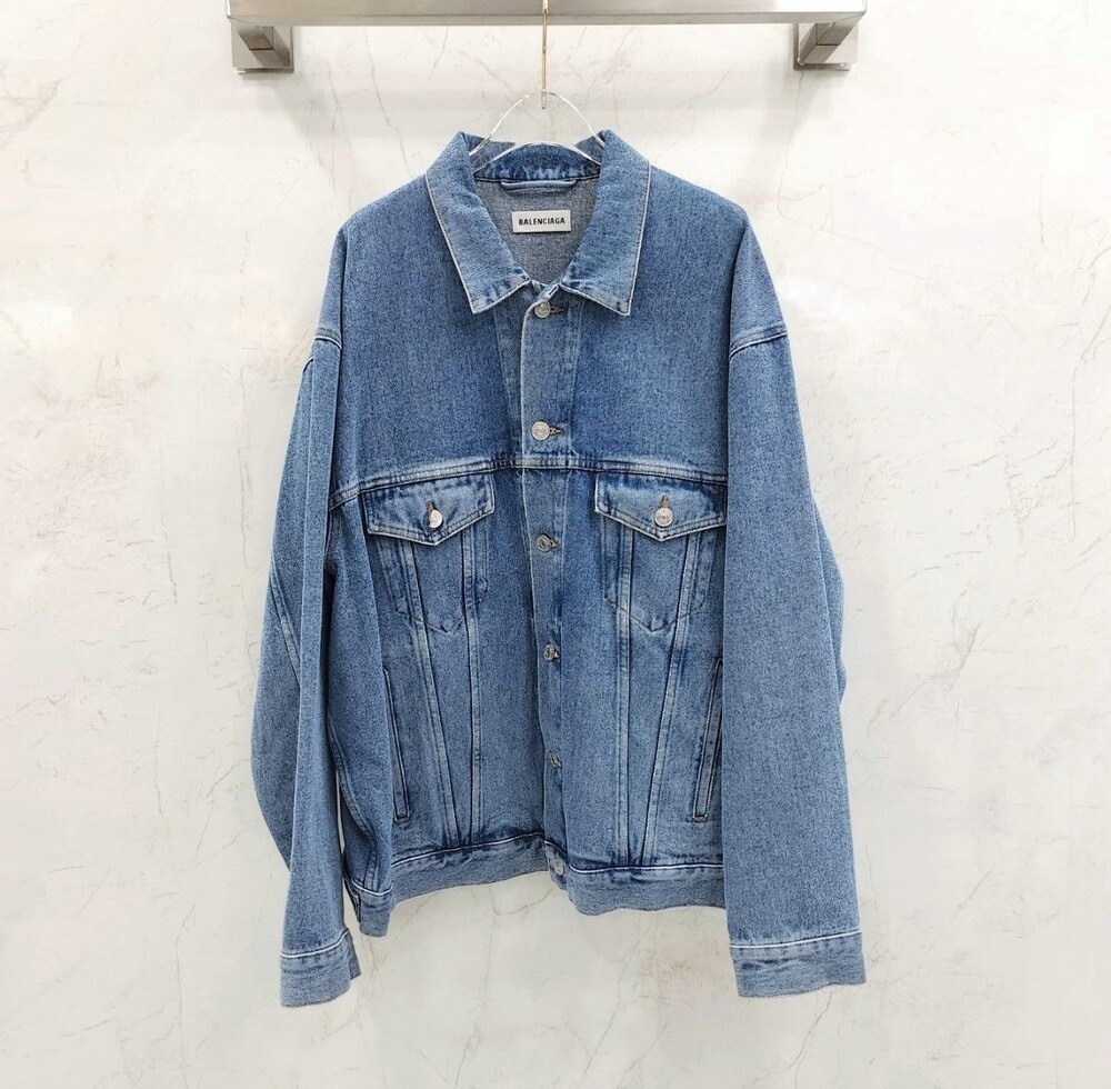 [럭스유] 36 / 발렌시아가 백로고 데님 자켓