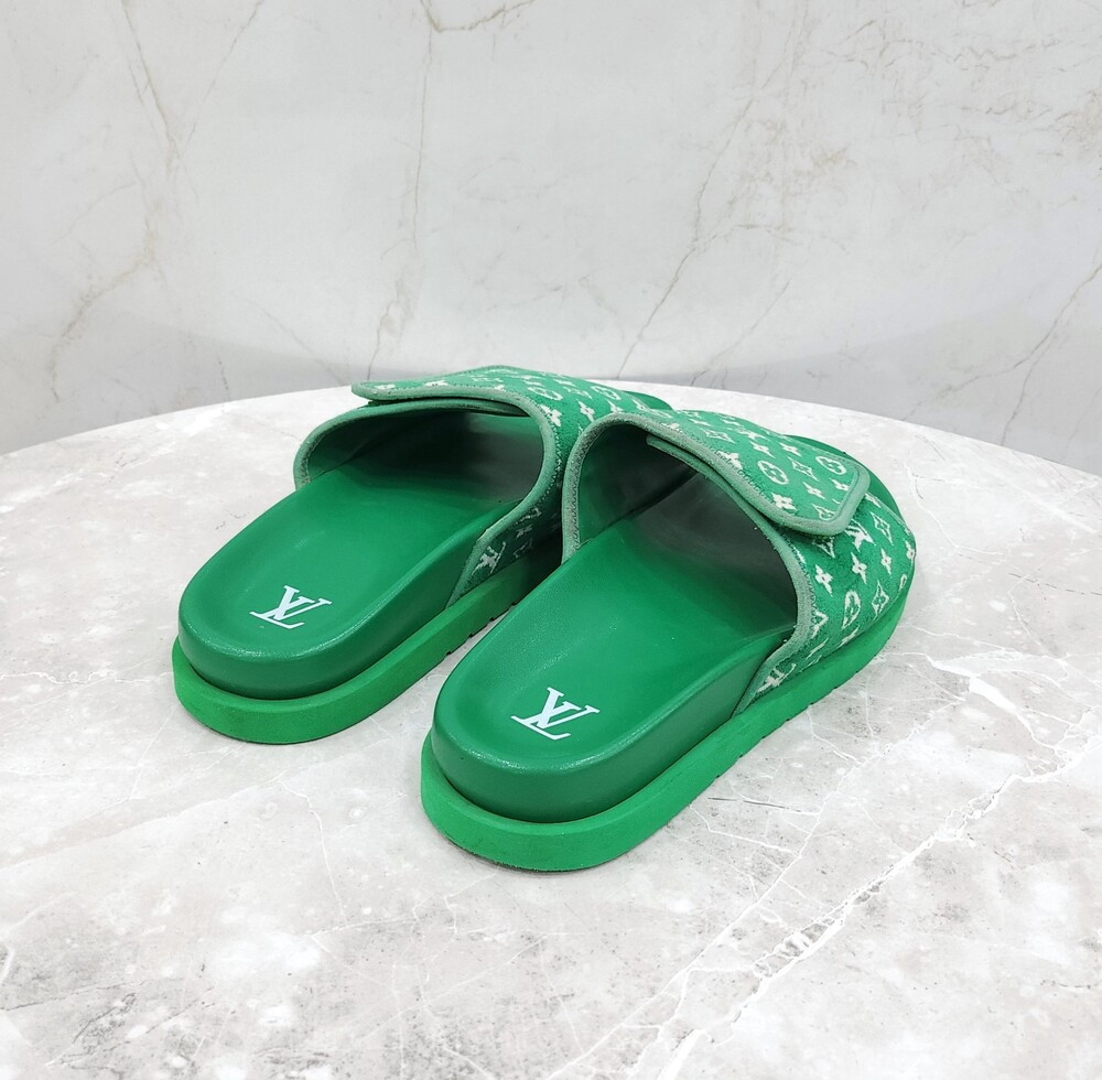[럭스유] 8 / 루이비통 그린 모노그램 마이애미 슬리퍼 1ABFTT
