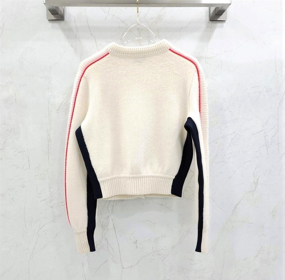 [럭스유] (새상품) 34 / 샤넬 CC로고 버튼 캐시미어 울 가디건 P70776