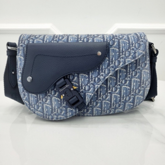 [미다스] 디올 오블리크 자카드 새들 스트랩백 블루 1ADPO325YKY H04E