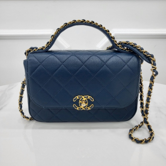 [미다스] 샤넬 19 탑핸들 시즌 금장 체인백 28번대 AS0970