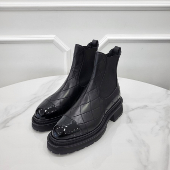 [미다스] 샤넬 카프스킨 페이던트 앵클 부츠 36C G45087