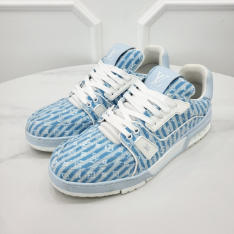 [미다스] 루이비통 LV 트레이너 블루 스트라이프 8 1ABNLI