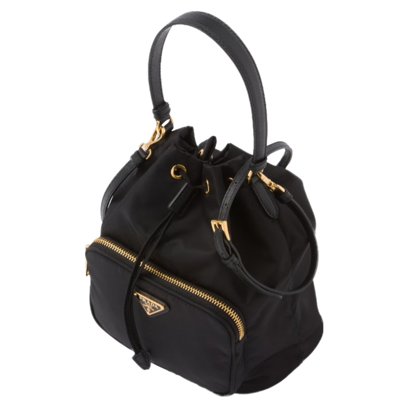 프라다 포코노 리나일론 블랙 버킷백 1BH038 RV44 F0002