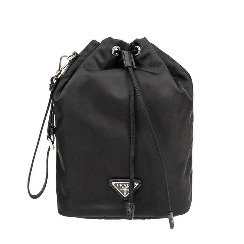 프라다 삼각로고 스트랩 파우치 블랙 1NS369 R067 F0002