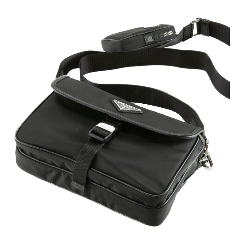 프라다 리나일론 삼각로고 크로스백 블랙 2VH133 2DMH F0002