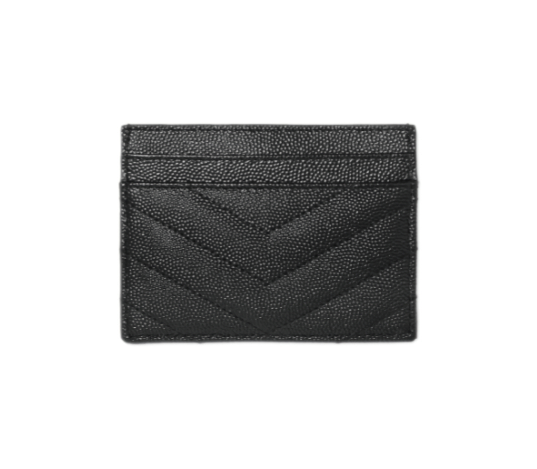 생로랑 모노그램 마틀라세 카드 지갑 블랙 은장 423291 BOW02 1000