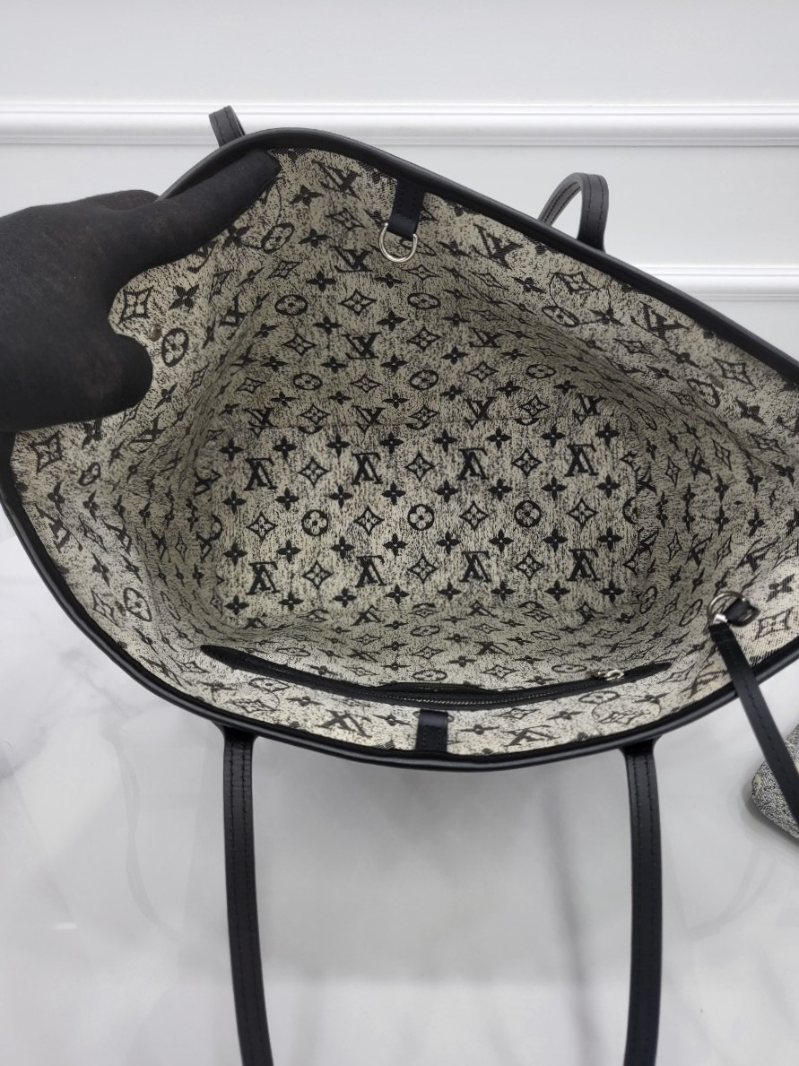 [미다스]루이비통 네버풀 MM 데님 자카드 모노그램 그레이 M24164