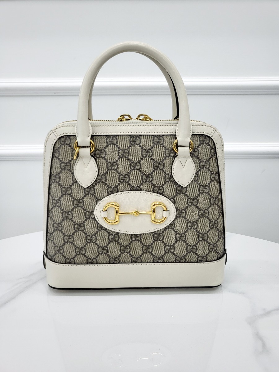 [미다스] 구찌 GG 수프림 1955 홀스빗 탑핸들 스몰 621220